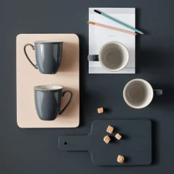 Elements Fossil Grey Set of Four Coffee Mugs