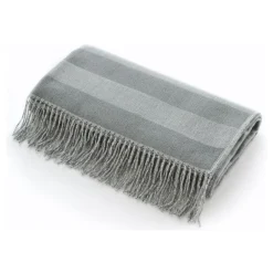 Elgin Throw White Charcoal
