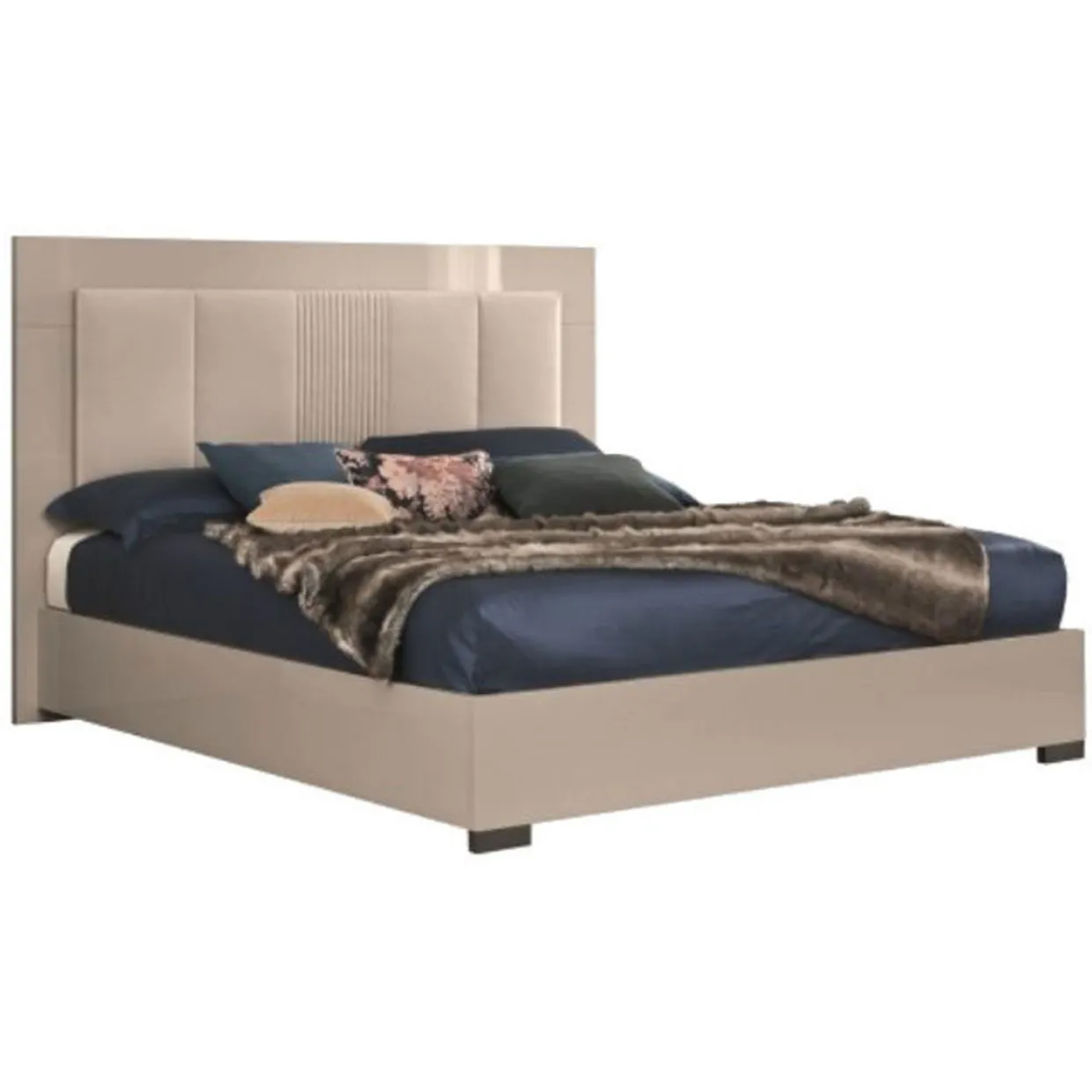 Elisa Fixed Slats Bed Frame 5ft Neutral - King