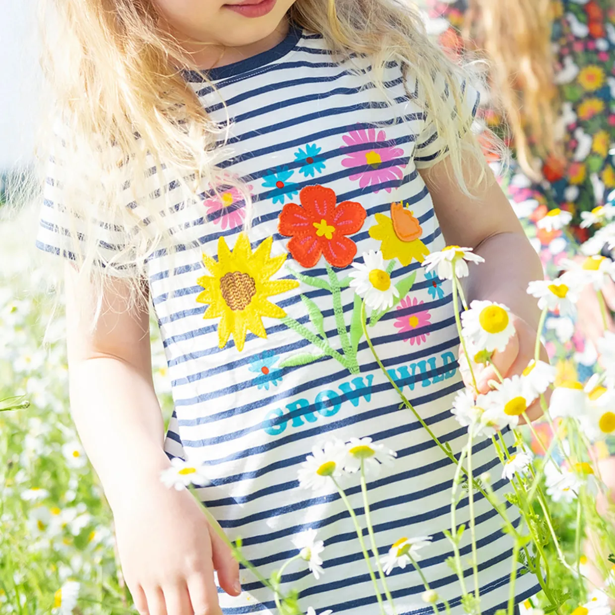 Elise Striped Floral T-Shirt