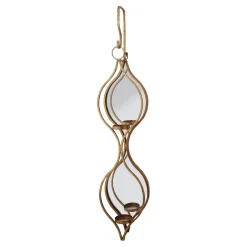 Ellie Mirrored Double Candle Holder