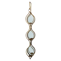 Ellie Mirrored Triple Candle Holder