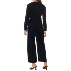 Elora Velvet Wide-Leg Jumpsuit