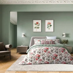 Elswyth Duvet Set Olive/Mulberry
