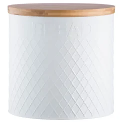 Embossed White Bread Bin