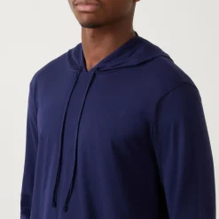 Embroidered Logo Lounge Hoodie