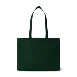 Embroidered Script Logo Canvas Tote Bag