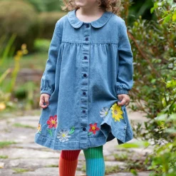 Emma Floral Denim Dress