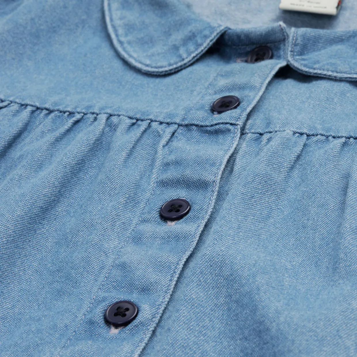 Emma Floral Denim Dress