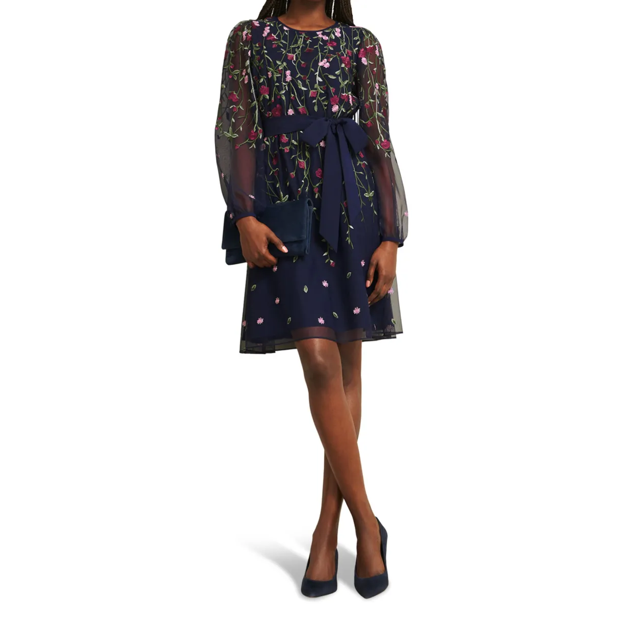 Emmy Floral Flared Mini Dress