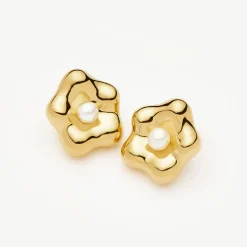 Eny Puffy Daisy Oversized Stud Earrings