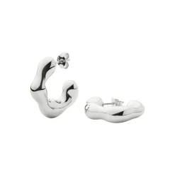 Eny Puffy Medium Hoop Earrings