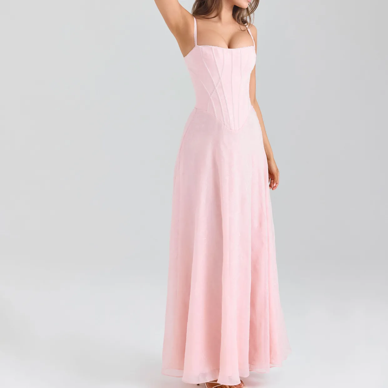 Esme Lurex Chiffon Dress