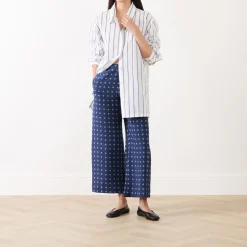 Eusobio Cropped Wide Leg Trousers