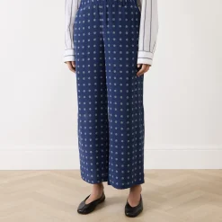 Eusobio Cropped Wide Leg Trousers