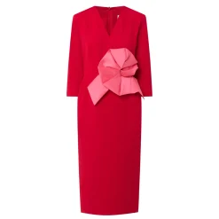 Everly Flower Appliqué Pencil Dress