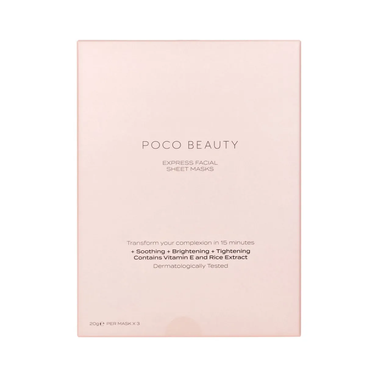 Express Facial Sheet Masks Box of 3
