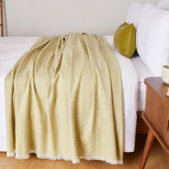 Extra Large Lambswool Throw Citrus
