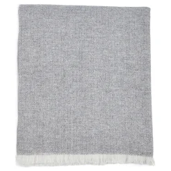 Extra Large Lambswool Throw Grey