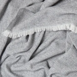 Extra Large Lambswool Throw Grey
