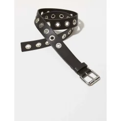 Eyelet Leather Belt