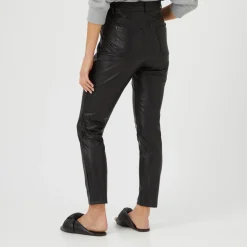 Faux Leather Five Pocket Leggings