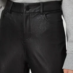 Faux Leather Five Pocket Leggings