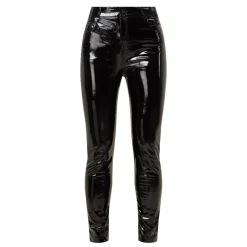 Faux Patent Five Pocket Leggings