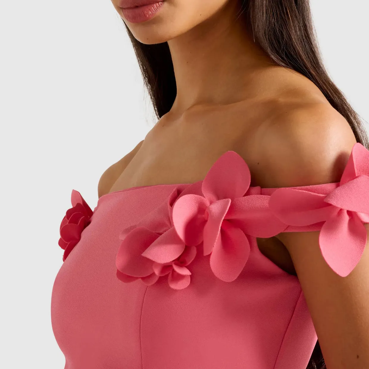 Faye Floral Applique Bardot Top