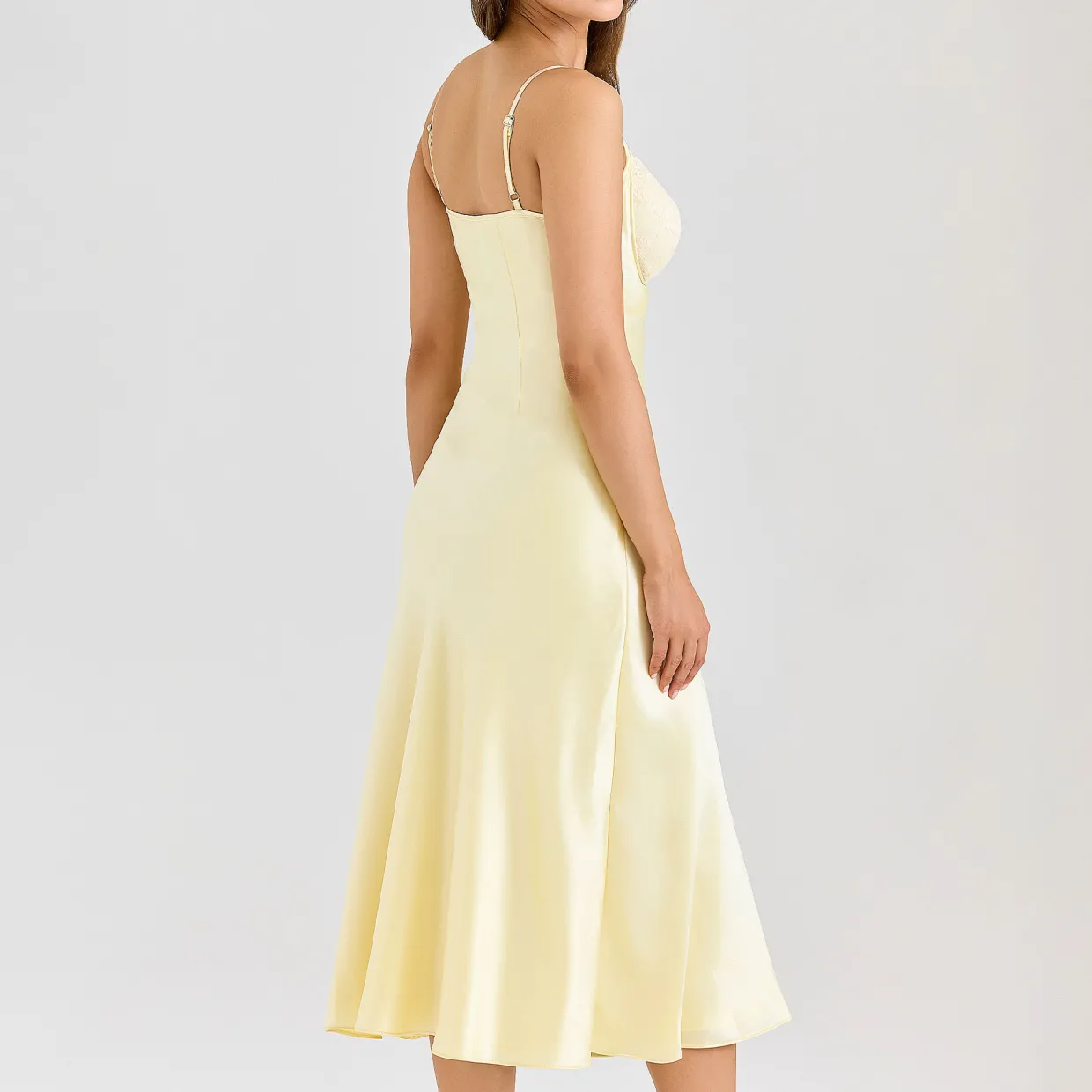 Felicity Satin Bias Cut Dress