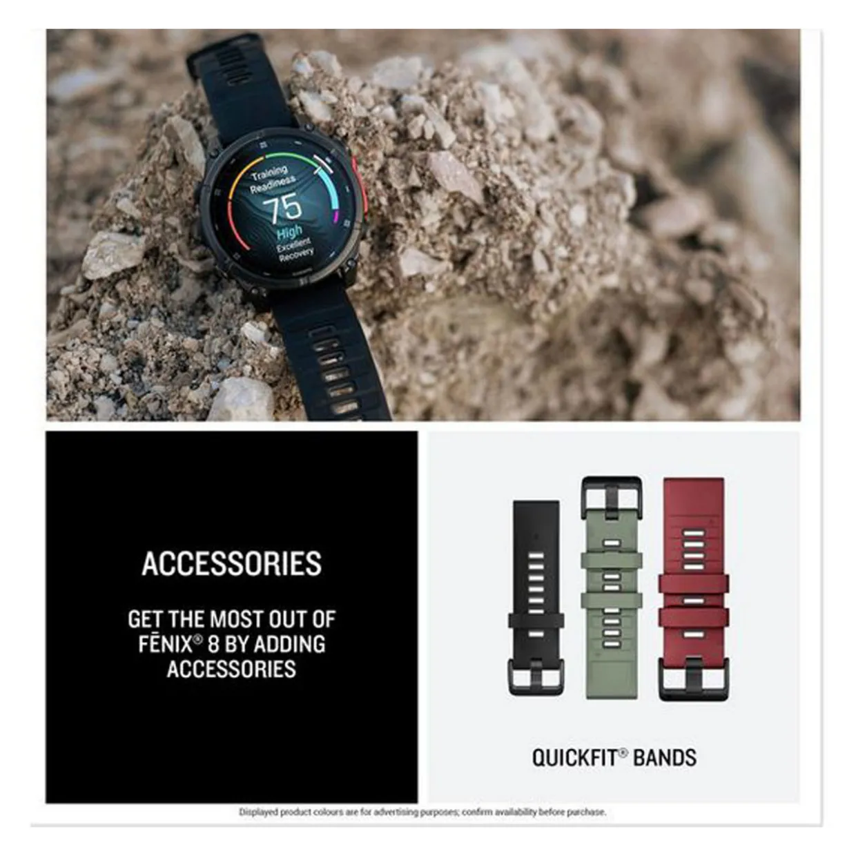 Fenix 8 43mm AMOLED Glass Whitestone