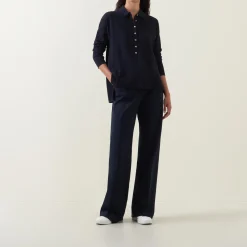 Fine Knit Polo Shirt