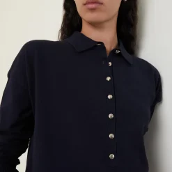 Fine Knit Polo Shirt