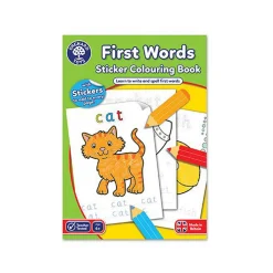 First Words Sticker Colouring Book