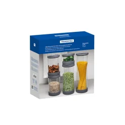Five-Piece Glass Container Set with Vacuum lids