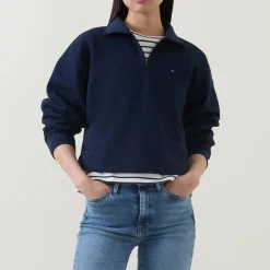 Flag Logo Half-Zip Sweatshirt