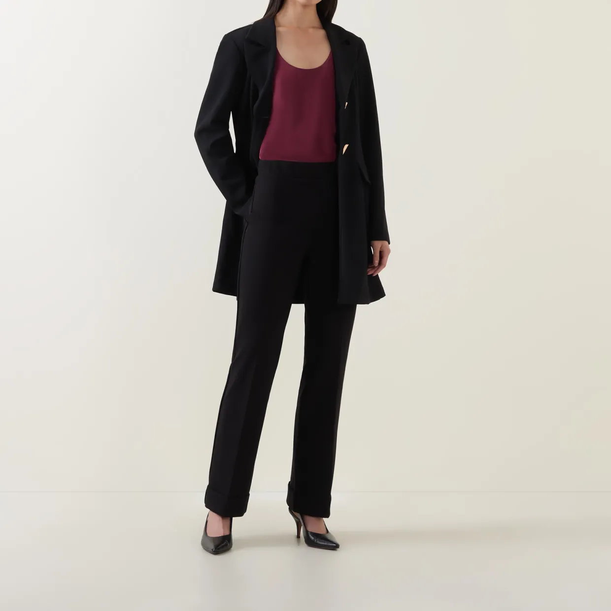 Flared Leg Trousers