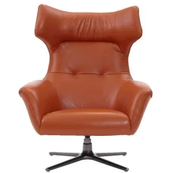 Flavio Swivel Chair Burnt Orange