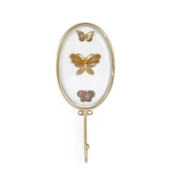 Floral Butterfly Two-Piece Wall Hook Set
