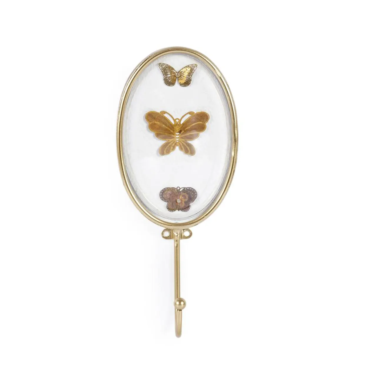 Floral Butterfly Two-Piece Wall Hook Set