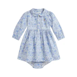 Floral Frill Shirt Dress & Bloomers 6-18 Months
