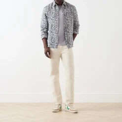 Floral Jacquard Single Cuff Shirt