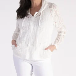 Floral Lace Hoodie