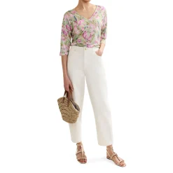 Flossie Floral Linen Top