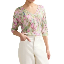Flossie Floral Linen Top