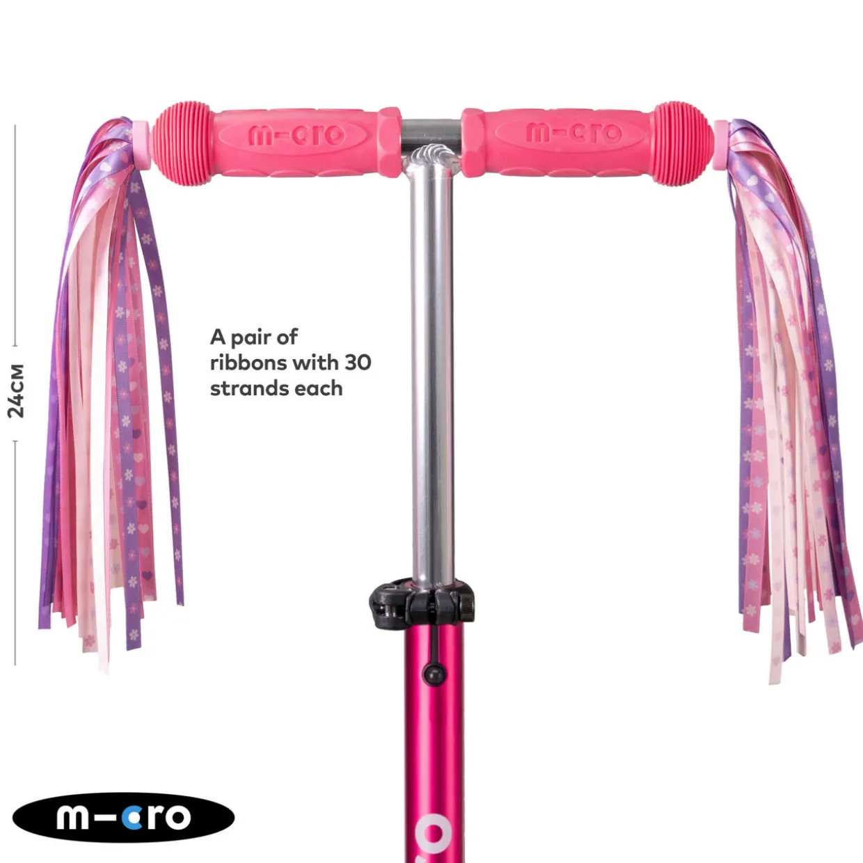 Flower Heart Scooter Ribbons
