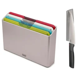 Folio Icon 4 Piece Chopping Board Set with Chef’s Knife