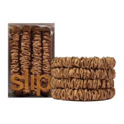 Four Pack Silk Skinny Scrunchies