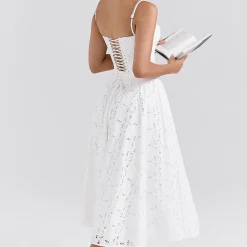 Francine Broderie Anglais Flared Skirt