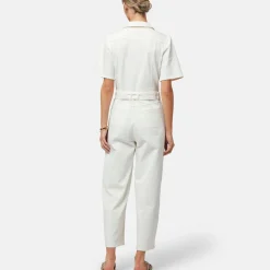 Frankie Belted Twill Jumpsuit